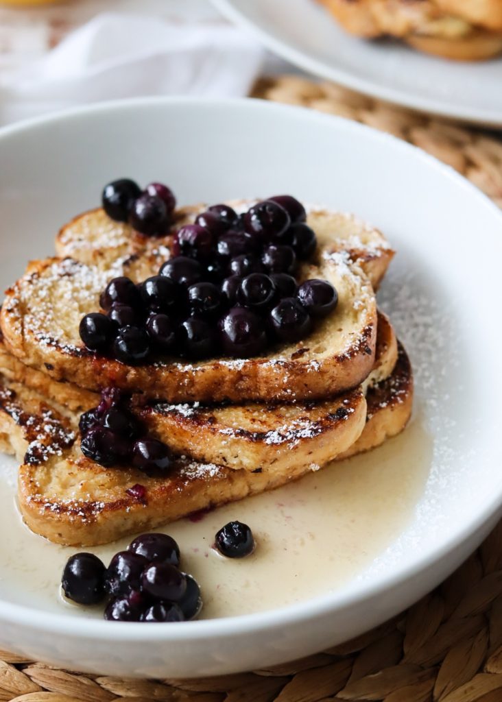 Lemon & Blueberry French Toast MAY EIGHTY FIVE