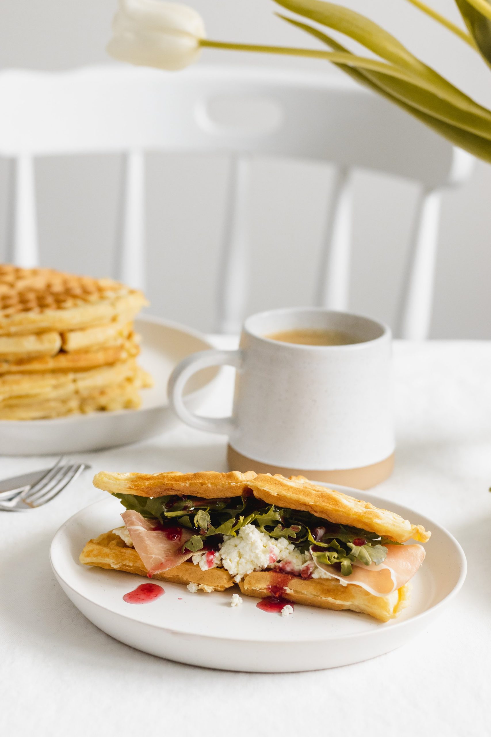 Whole Wheat Waffle Sandwich Recipe - May Eighty Five