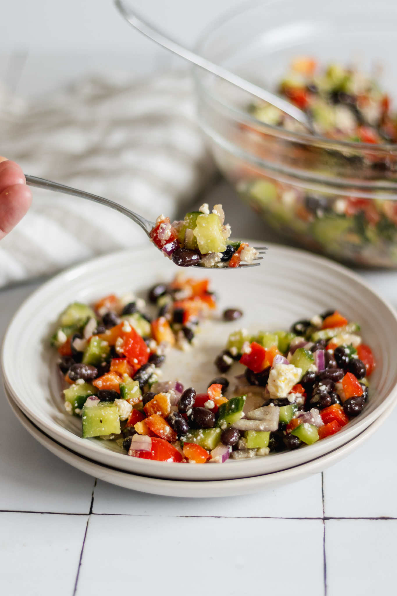 Easy Black Bean, Cucumber and Feta Salad MAY EIGHTY FIVE