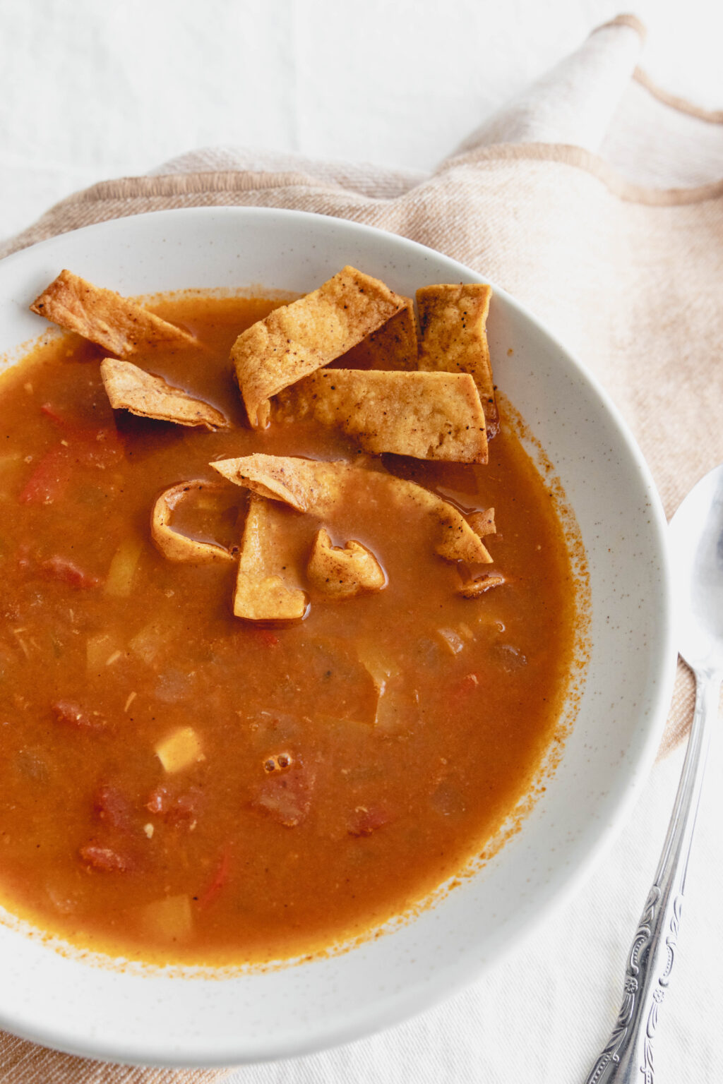 Easy Hearty Black Bean Tortilla Soup (with Corn) MAY EIGHTY FIVE