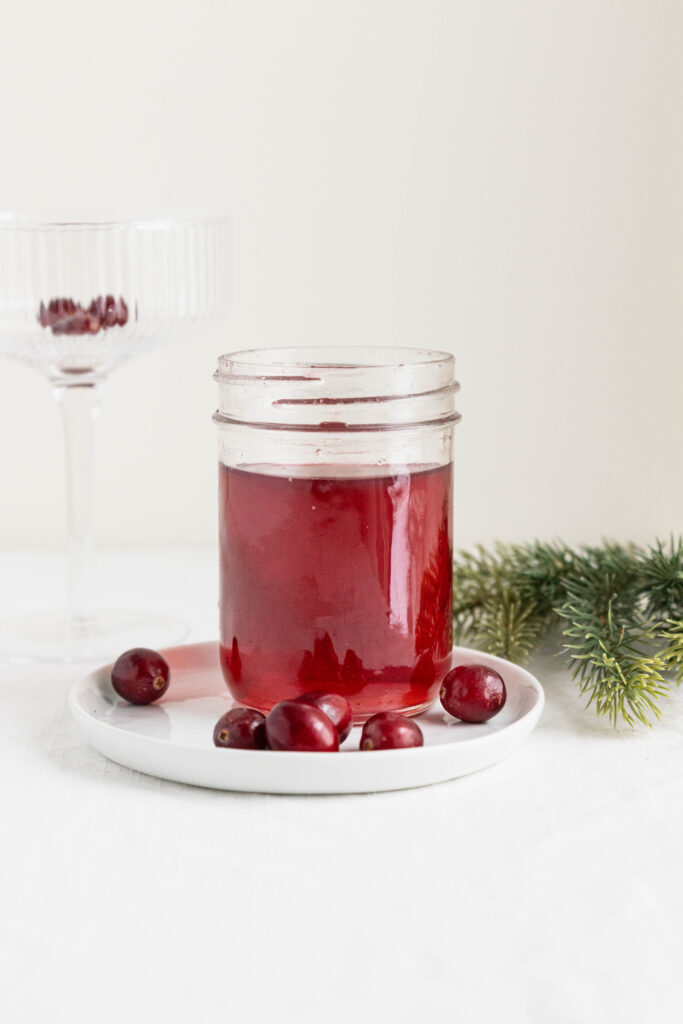 Cranberry Simple Syrup Recipe MAY EIGHTY FIVE