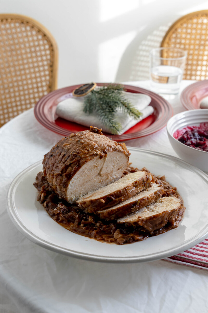 Shallot, Red Wine, and Maple Turkey Roast - may eighty five