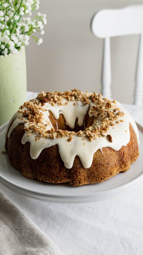 @may.eighty.five | This carrot bundt cake is EVERYTHING I love about spring baking: fresh, vibrant, yet comforting. It’s a guaranteed crowd-pleaser that feels just a little fancy.If you’ve been looking for an excuse to break out your bundt pan, this is it. Serve it at your next brunch, dinner party, or just as a sweet weekend treat. You deserve it ❤️.Find my tips for making this recipe, as well as substitutions and variations on my website.IngredientsFor the Cake2 cups granulated sugar4 large eggs1 cup canola or vegetable oil1 tbsp vanilla extract3 cups all-purpose flour2 tsp baking soda1 tsp salt1 tbsp orange zest3 cups grated carrotsFor the Orange Cream Cheese Glaze2 tbsp cream cheese, softened¾ cup powdered sugar1 tbsp fresh orange juiceInstructions1. Preheat oven to 350ºF. Grease and flour a 10- or 12-cup bundt pan.2. In a large bowl, whisk together sugar, eggs, oil, and vanilla until smooth.3. In a separate bowl, combine flour, baking soda, salt, and orange zest.4. Add dry ingredients to wet ingredients and mix until just combined.5. Fold in grated carrots.6. Pour batter into the bundt pan and smooth the top.7. Bake for 45–55 minutes or until a toothpick comes out clean.8. Let cool in the pan for 10–15 minutes, then transfer to a wire rack to cool completely.8. For the glaze: whisk cream cheese, powdered sugar, and orange juice until smooth. Drizzle over cooled cake.#carrotcake #carrotcakerecipe #springbaking